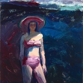 "Dark Beach Scene"