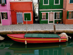 "Boat in Burano" <br/>Archival ink jet print<br/> $500