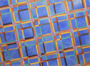 "Blue 2" <br/> Watercolor on paper <br/> $3500