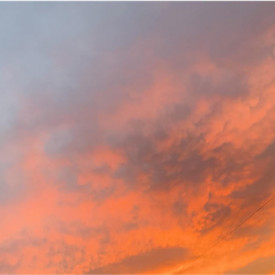 "Fire Sky"<br/>
Gabriela Gutierrez<br/>
Monterey High School<br/>