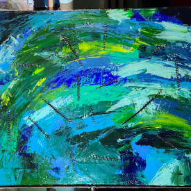 "You're Killing Us" <br/>
a commentary on climate change<br/>
Frances Cardinale<br/>
Youth Arts Collective<br/>