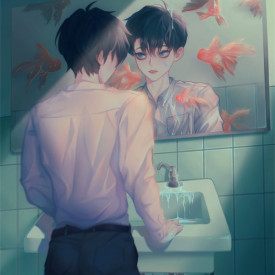 "Mirroring Fish"<br/>
Joyce Jiang<br/>
Stevenson School<br/>