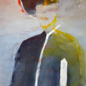 "Gaman" (Perserverance)<br/>Joe Aki Ouye<br/>Mixed Water Media<br/>20.5 in. x 14.5 in.