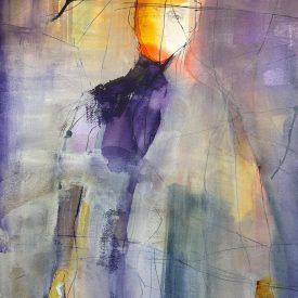 "Invisible No. 8"<br/>Joe Aki Ouye<br/>Mixed Water Media<br/>20.5 in. x 14.5 in.