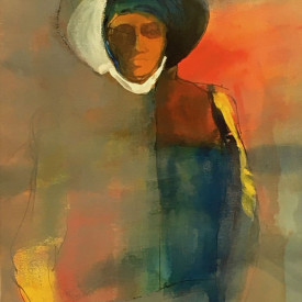 "Kaifuku" (Resilience)<br/> Joe Aki Ouye<br/>Mixed Water Media<br/>20.5 in. x 14.5 in.