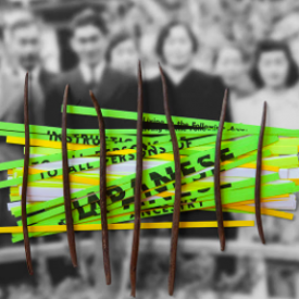 "EO 9066" 2016<br/>Jerry Takigawa<br/>Photography<br/> 18.75 in. x 24.5 in. x 1.25 in.