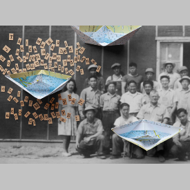 "Possession of Navigational Charts<br/>of Monterey Bay - 2016" <br/>Jerry Takigawa<br/>Photography<br/> 18.75 in. x 24.5 in. x 1.25 in.