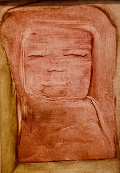 Untitled<br/>Jeanne D'Orge<br/>
Oil on paper, 11 in. x 7.75 in.