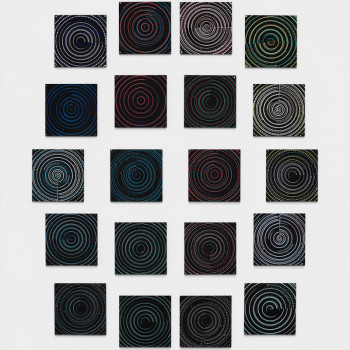 "Polar"<br/>Sarah Klein & David Kwan<br/>Monoprints on paper, 2018