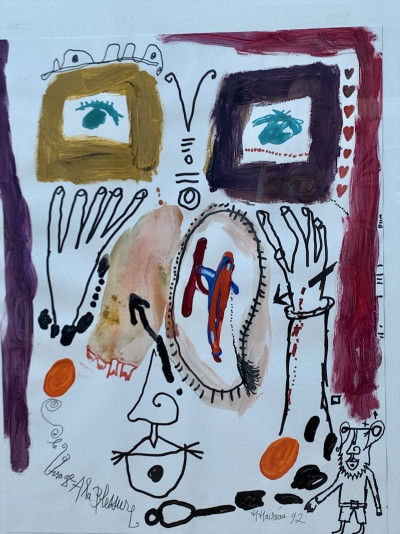 Marcel Macreau<br/>
Mixed media<br/>
29.5 In. x 21.5 in. <br/>
1992<br/>
Not For Sale