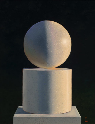 David Ligare<br/>
"Tomb of Archimedes"<br/>
Oil on canvas, 2022<br/>
18 in. x 14 in.<br/>
Courtesy Winfield Gallery, Carmel<br/>