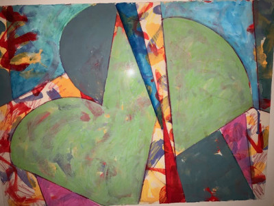 Charles Strong<br/>
Untitled<br/>
Acrylic on paper, ca. 1985<br/>
in. x in.<br/>
Courtesy of private collection